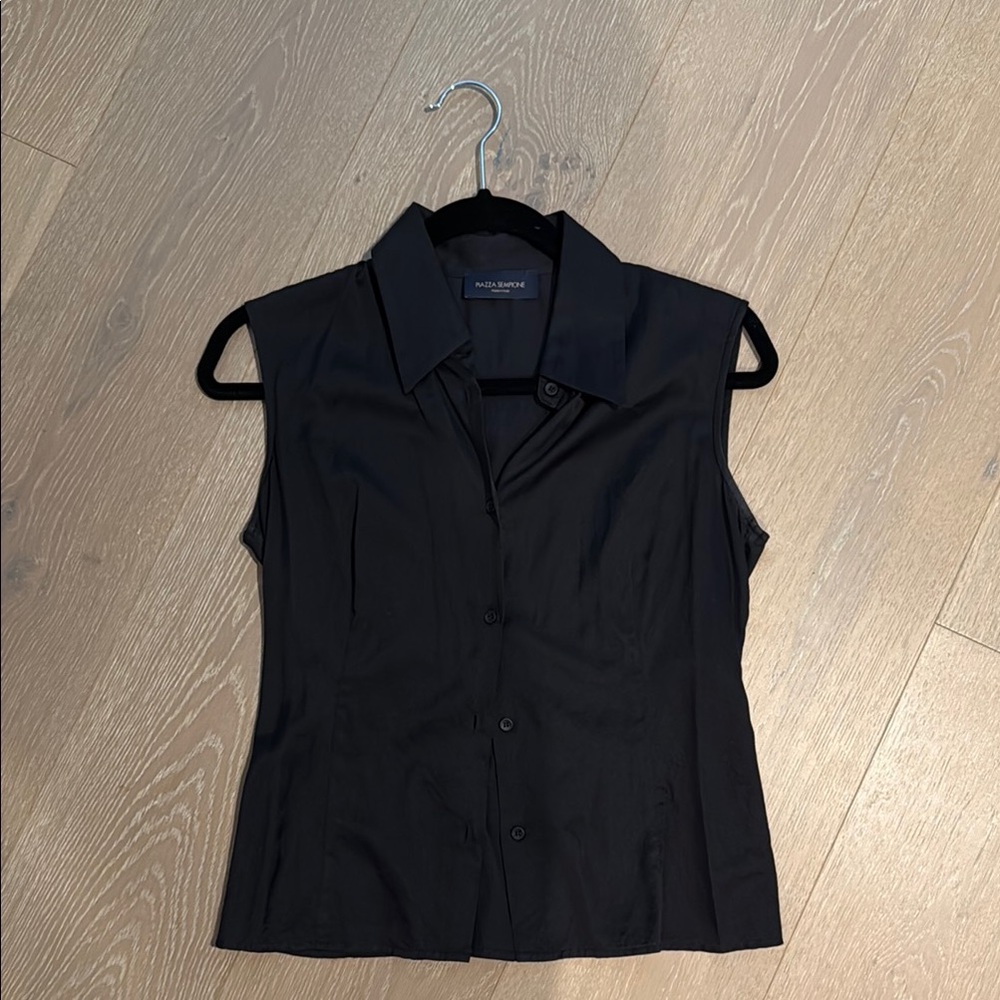 Piazza Sempione Black Blouse Elegant Design